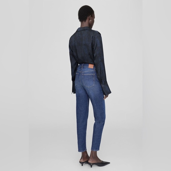 ANINE BING NEO SHIRT IN PYTHON PRINT Silk Button Down SIZE L - Picture 7 of 14